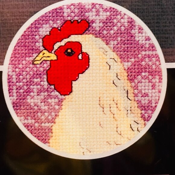 Artiste Counted Cross Stitch "Une Poule" Kooler Design - NWT (2015) - Picture 6 of 11